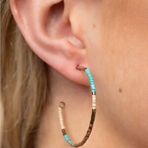 Paparazzi Elegant Beaded Hoop Earrings